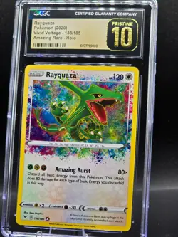 Pokemon Vivid Voltage Rayquaza Amazing rare 138/185 CGC Pristine 10 - Image 2