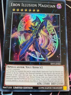 Yugioh Ebon Illusion Magician SHVI-ENSE1 Super Rare Limited Edition NM - Image 1