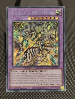 YuGiOh Mysterion The Dragon Crown BLMR-EN071 Secret Rare 1st Ed NM - Image 1