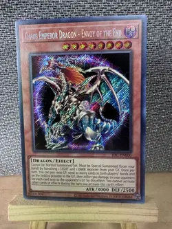 🔥 Yugioh Chaos Emperor Dragon - Envoy of the End IOC-EN000 SECRET RARE HOLOFOIL - Image 1