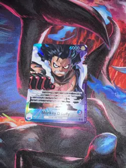 One Piece Monkey D Luffy OP11-040 A Fist of Divine Speed Alt Art Leader - NM - Image 1