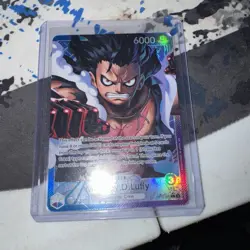 One Piece Monkey D Luffy OP11-040 A Fist of Divine Speed Alt Art Leader - NM - Image 1