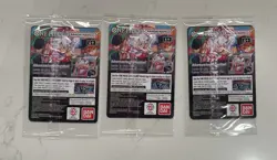 3⃣ Three ONE PIECE CARDS US College Basketball 🏀Monkey D. Luffy SEALED - Image 2