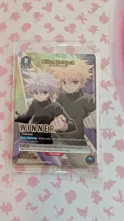 Killua R Winner Union Arena Holo Card Battle Champion Promo English HTR-1-018 - Image 1