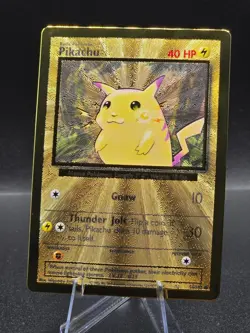 Pokemon TCG Celebrations Pikachu Gold Metal Card 58/102 25th Anniversary - Image 1