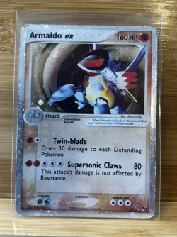 Pokemon Armaldo EX 16/17 Holo Ultra Rare Card Pop Series 1 MP - Image 1