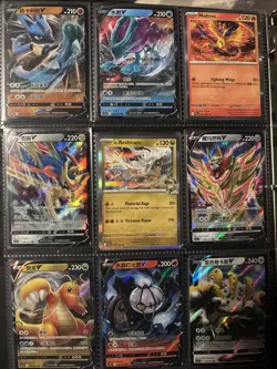 Pokemon Card Lot Collection Binder 108 Cards, XY, Mega EX, Vstar, Vmax, V, Holos - Image 2