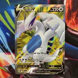 Pokemon TCG Lugia v Silver Tempest 185/195 Holo Ultra Rare Card - Image 1