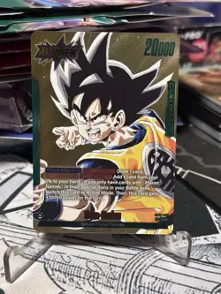 Son Goku SB02-033 Gold Leader Manga Booster 02 Dragon Ball Card English - Image 1