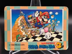 Rocky Wrench Mario bros 3 Card 1988 Nintendo Japan Japanese vintage N.29 - Image 2