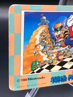 Rocky Wrench Mario bros 3 Card 1988 Nintendo Japan Japanese vintage N.29 - Image 3