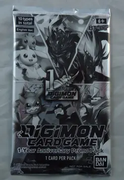 Digimon Card Game 1-Year Anniversary Promo Pack ENGLISH SEALED! BanDai - Image 1
