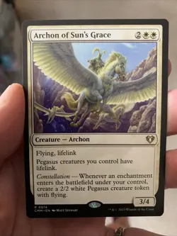 MTG TCG Archon of Sun's Grace Commander Masters Regular - Image 1