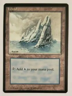 MTG Magic The Gathering Ice Age Land Island, Swamp, Mountain, Plains, Forest-NM+ - Image 4