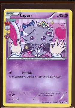 Espurr Common LP RC14/RC32 Radiant Collection XY Generations Pokemon - Image 1