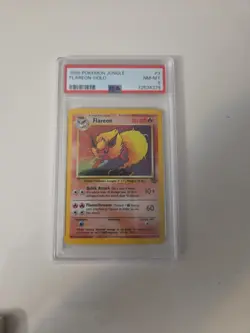 1999 POKEMON JUNGLE #3 FLAREON-HOLO PSA 8 - Image 1