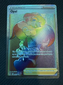 Pokemon TCG Opal 197/185 Trainer Vivid Voltage Rainbow Secret Rare NM - Image 1