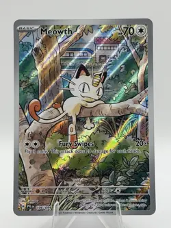 Pokemon TCG Meowth 106/094 Illustration Rare Holo Me02: Phantasmal Flames 2025 - Image 1