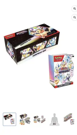 LOT OF 2 Pokemon Prismatic Evolutions Surprise Box & Booster Bundle Sams Club - Image 1