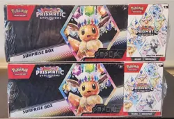 LOT OF 2 Pokemon Prismatic Evolutions Surprise Box & Booster Bundle Sams Club - Image 2