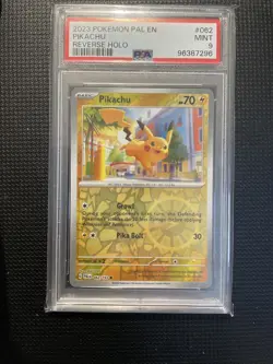 Pokemon TCG Pikachu Scarlet & Violet Paldea Evolved 062/193 Reverse Holo PSA 9 - Image 1