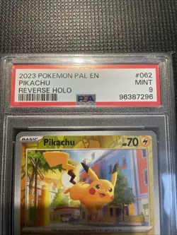 Pokemon TCG Pikachu Scarlet & Violet Paldea Evolved 062/193 Reverse Holo PSA 9 - Image 2