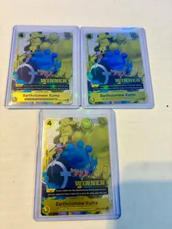 3x Bartholomew Kuma WINNER CHAMPIONSHIP ALT ART OP09-108 ONE PIECE TCG NM - Image 1