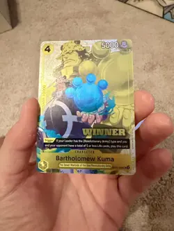 3x Bartholomew Kuma WINNER CHAMPIONSHIP ALT ART OP09-108 ONE PIECE TCG NM - Image 4