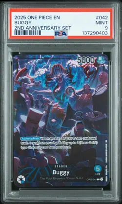 Buggy PSA9 2025 One Piece English Version 2nd Anniversary Set #042 - Image 1