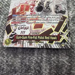 One Piece CCG - OP11 A Fist of Divine Speed - Gum-Gum Red Hawk Manga Event - Image 2