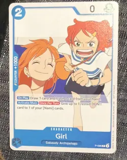Nami Girl P-096 One Piece Prerelease Participation Fan Letter Promo English Card - Image 1
