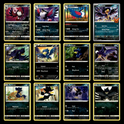 12x Honchkrow Lot Murkrow 79.0 Sun Moon Guardians Rising Pokemon Cards Set TCG - Image 1