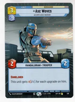 Star Wars Unlimited LotF Hyperspace Card LOF326 Axe Woves - Image 1