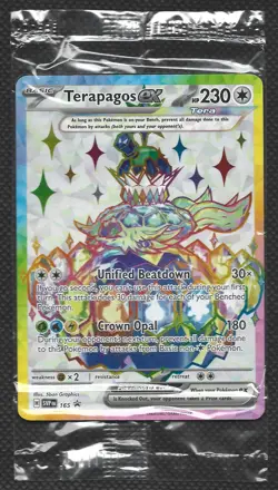 Pokemon TCG Terapagos EX 165 Black Star Promo Card NM Condition Sealed - Image 1
