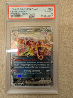 Charizard ex 125/197 Play! Prize Pack [PSA 10] Graded Pokemon Card - Image 1