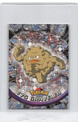 Graveler #75 - BLACK Logo - NON-HOLO - SERIES 1 - TOPPS Pokemon Card - NM/LP - Image 1