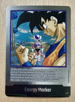 Energy Marker E-77 Silver Manga Booster 2 Dragon Ball Fusion Goku Card Tcg - Image 1