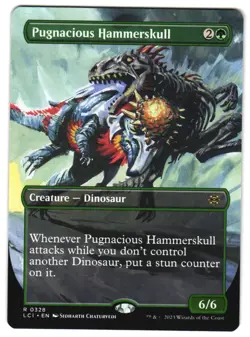 Pugnacious Hammerskull (Borderless) 328 The Lost Caverns of Ixalan Near Mint MTG - Image 1
