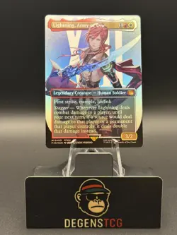 Lightning, Army of One (0400) (Borderless) Final Fantasy Foil english mtg - Image 1