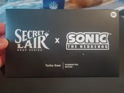 MTG Secret Lair Sonic the Hedgehog Turbo Gear - Rainbow Foil - New/Sealed - Image 1