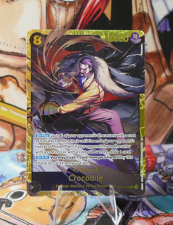 One Piece TCG OP14-120 The Azure Sea's Seven Foil Crocodile SEC English - Image 1