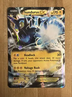 Thundurus EX - 26/108 - Pokemon Roaring Skies XY Ultra Rare Card MP - Image 1