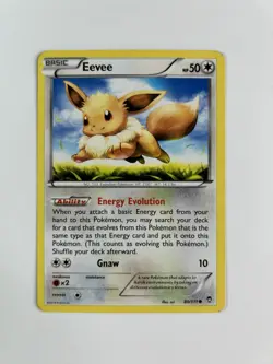 Eevee 80/111 Common Furious Fists Pokemon Card * Near Mint - Image 1