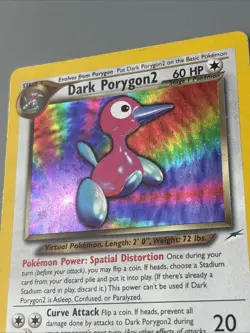 Pokemon Neo Destiny 8/105 Dark Porygon2 2000 Holo Rare Colorless MP READ - Image 2