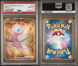 2023 POKEMON JAPANESE SV2A-POKEMON 151 ULTRA RARE #208 MEW EX PSA 10 - Image 1