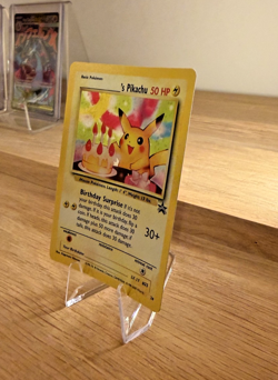 Birthday Pikachu 24/53 WOTC Promo Holo – Holo MP – Vintage Pokemon - Image 3