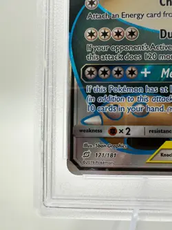 2019 Pokemon S&M Team Up Eevee & Snorlax GX #171 | FULL ART | PSA 9 MINT - Image 4