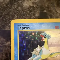 Pokemon TCG Lapras Fossil 10/62 Unlimited Holo Rare English WOTC MP Condition - Image 3