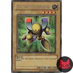 Yugioh Beta The Magnet Warrior DOR-E002 Prismatic Secret Rare LP - Image 1