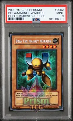 PSA 9 Yugioh Beta the Magnet Warrior DOR-E002 Prismatic Secret Rare - Image 1